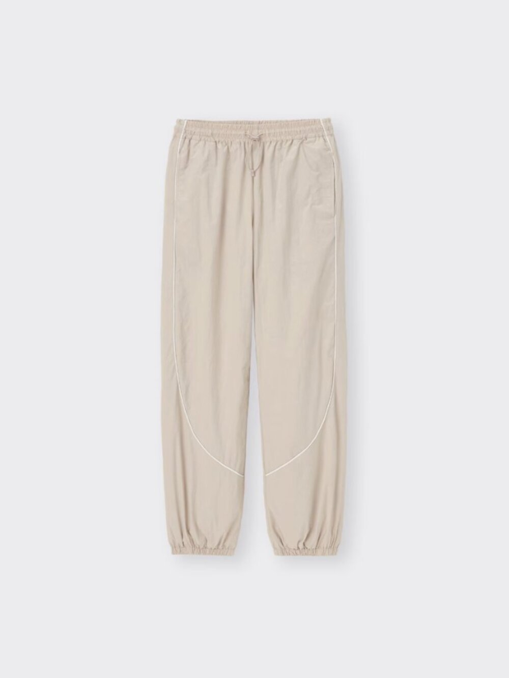GU Fleece-Lined Track Pants in beige